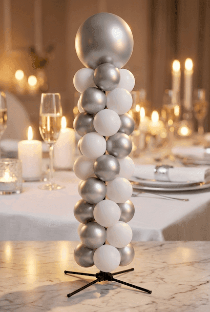 Décoration ballons PilaMania aussi parfaite le jour du mariage que 25 ans plus tard