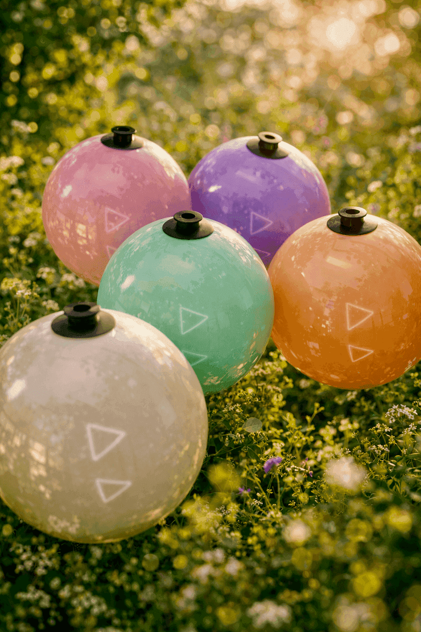 Ballons réutilisables PilaMania de différentes couleurs - la base modulaire pour les systèmes de décoration durables