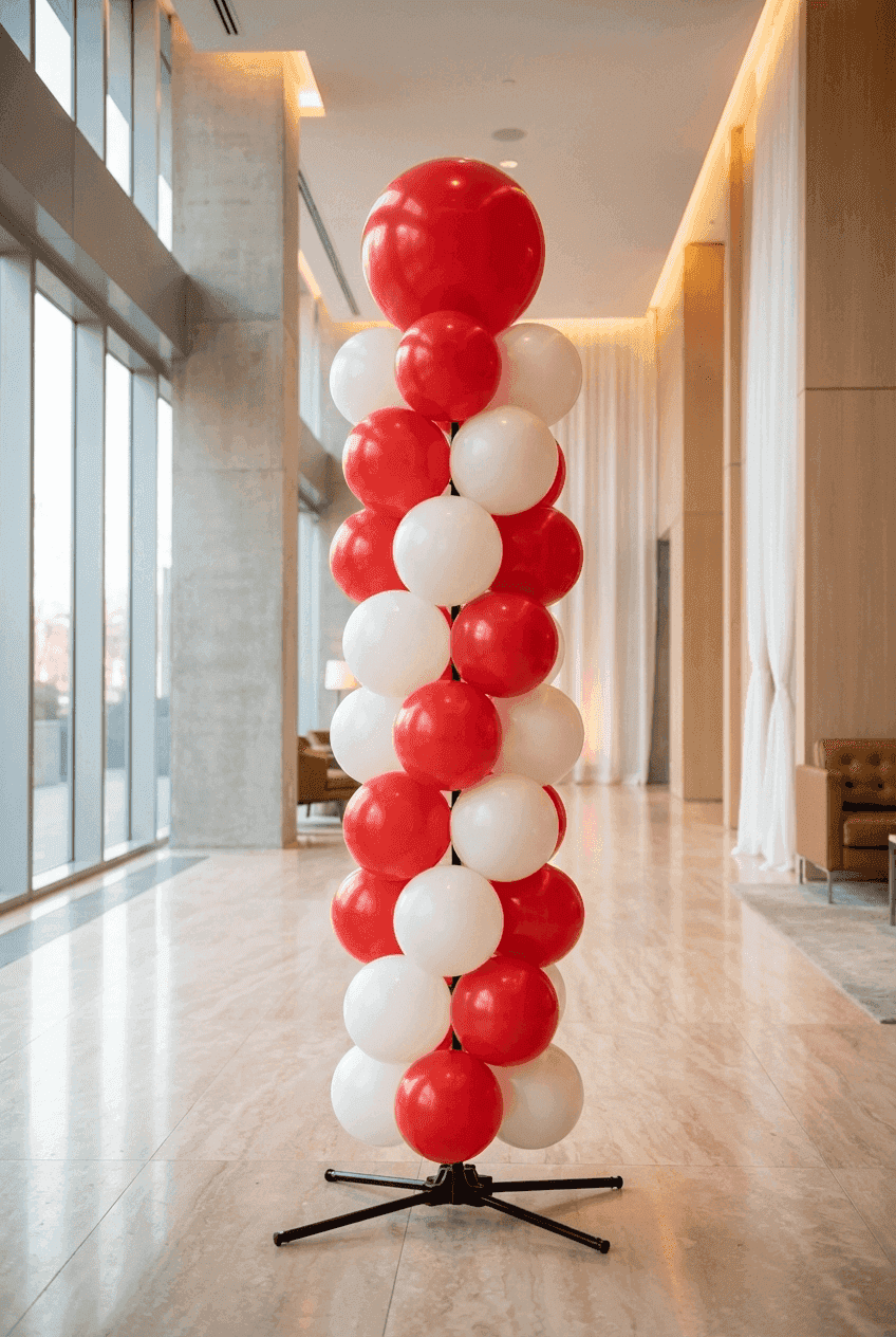Design modulaire intelligent de décoration en ballons réutilisables PilaMania