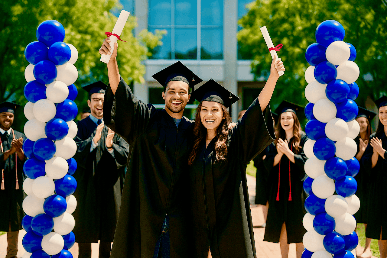 Pilier de ballons pour les occasions spéciales, décoration de remise de diplômes