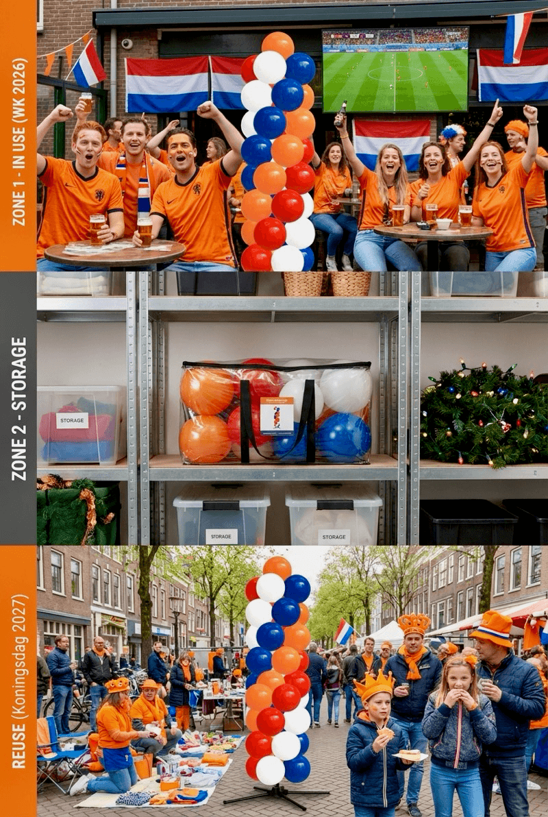 Décoration de ballons réutilisable pour plusieurs saisons