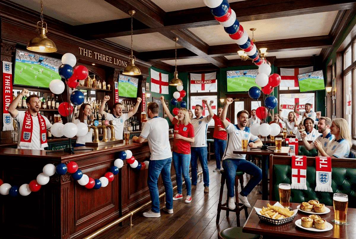 Piliers de ballons oranges comme symbole du football néerlandais