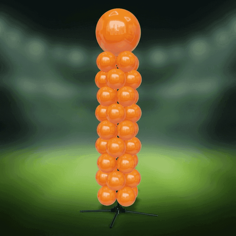 Pilier de ballons PilaMania orange pour la décoration de football
