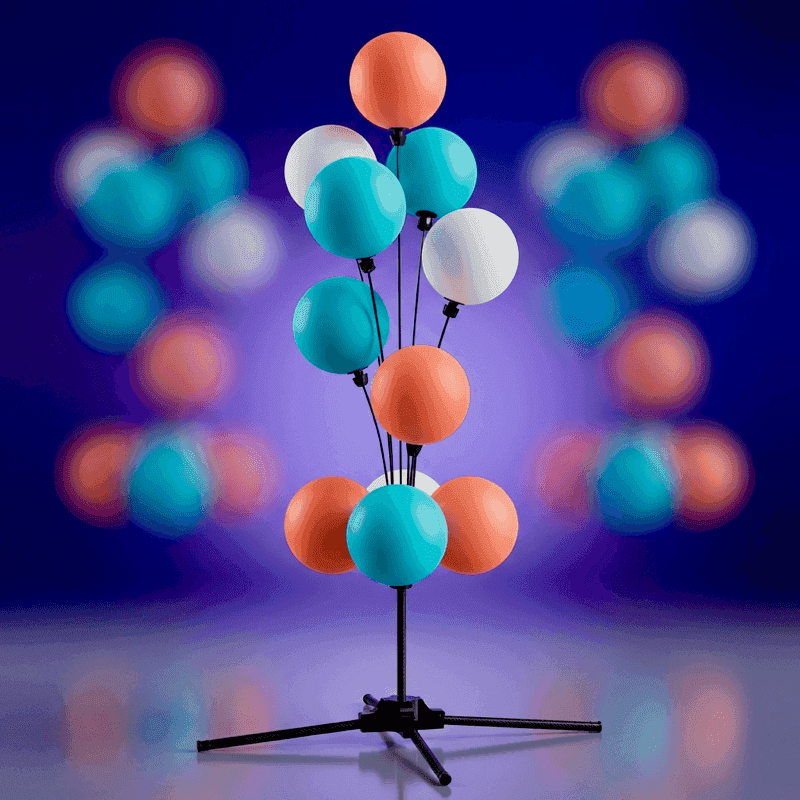 Spectaculaire fontaine de ballons comme point de décoration central