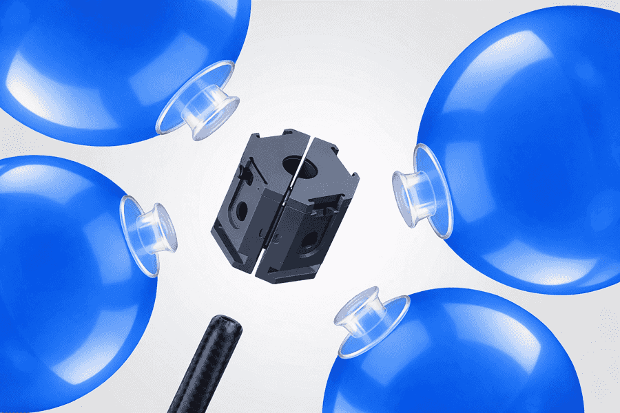 Représentation schématique du système modulaire protégé PilaMania