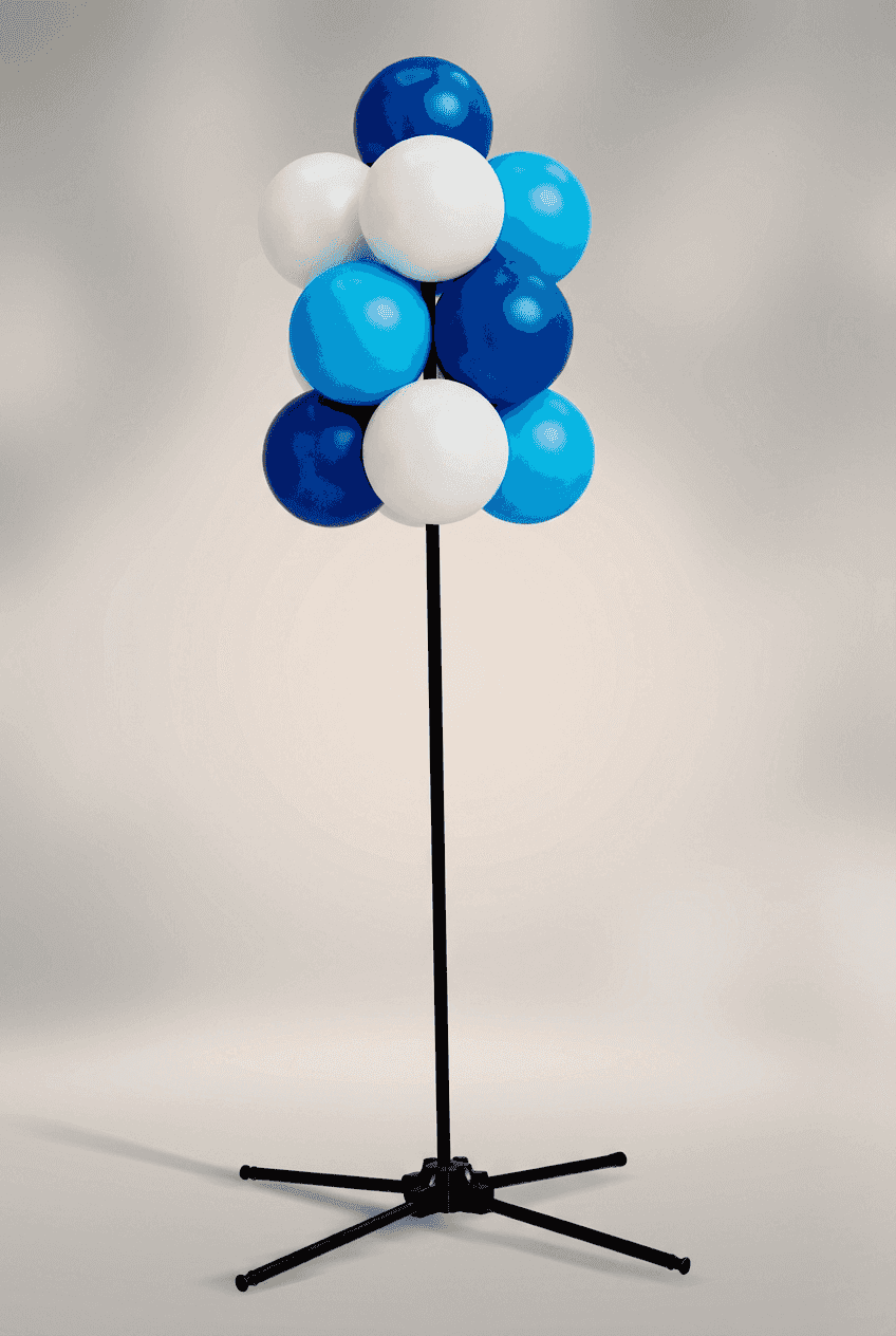Cluster de ballons suspendu en couleurs pastel