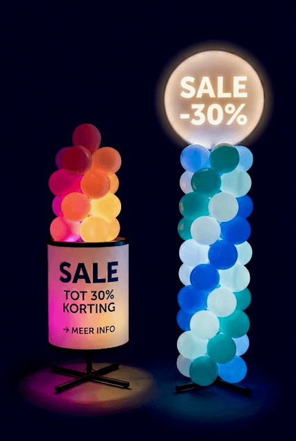 Décorations PilaMania avec éclairage LED intégré
