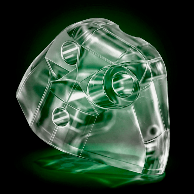 Module périphérique PilaMania en polycarbonate transparent — pour placement flottant de ballons et constructions de guirlandes sans hélium