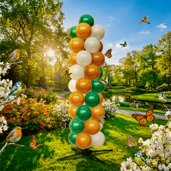 Décoration PilaMania dans un magnifique environnement naturel — la preuve que festif et durable vont de pair.